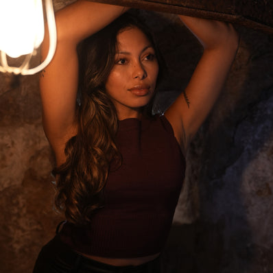 Top Sin Mangas Punto - Mujer