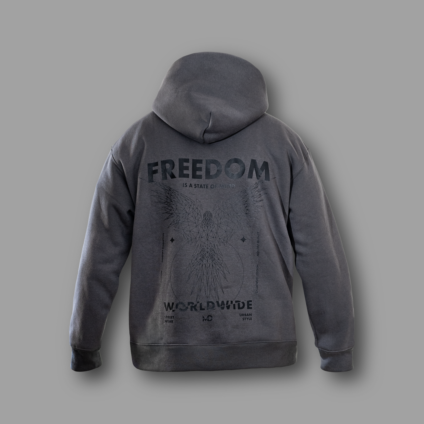 Sudadera Freedom Gris carbón