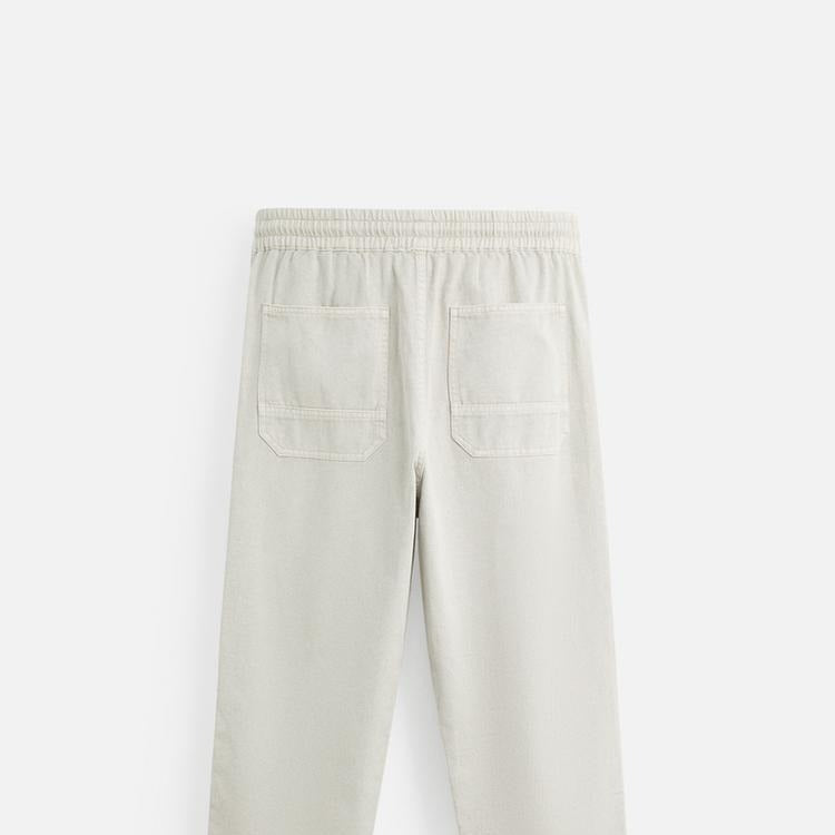 Pantalon Blanco Piedra - Hombre